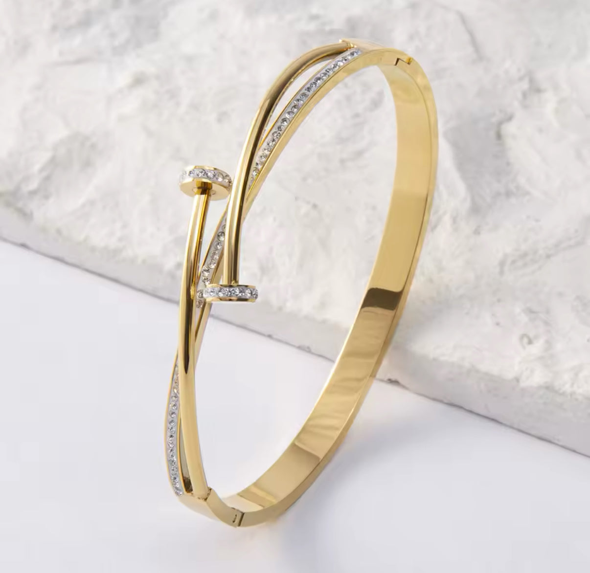 Steel Spike Bracelet